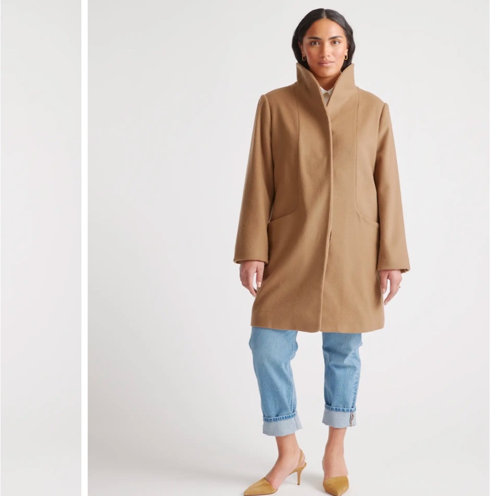 NWT Quince Italian wool cocoon coat